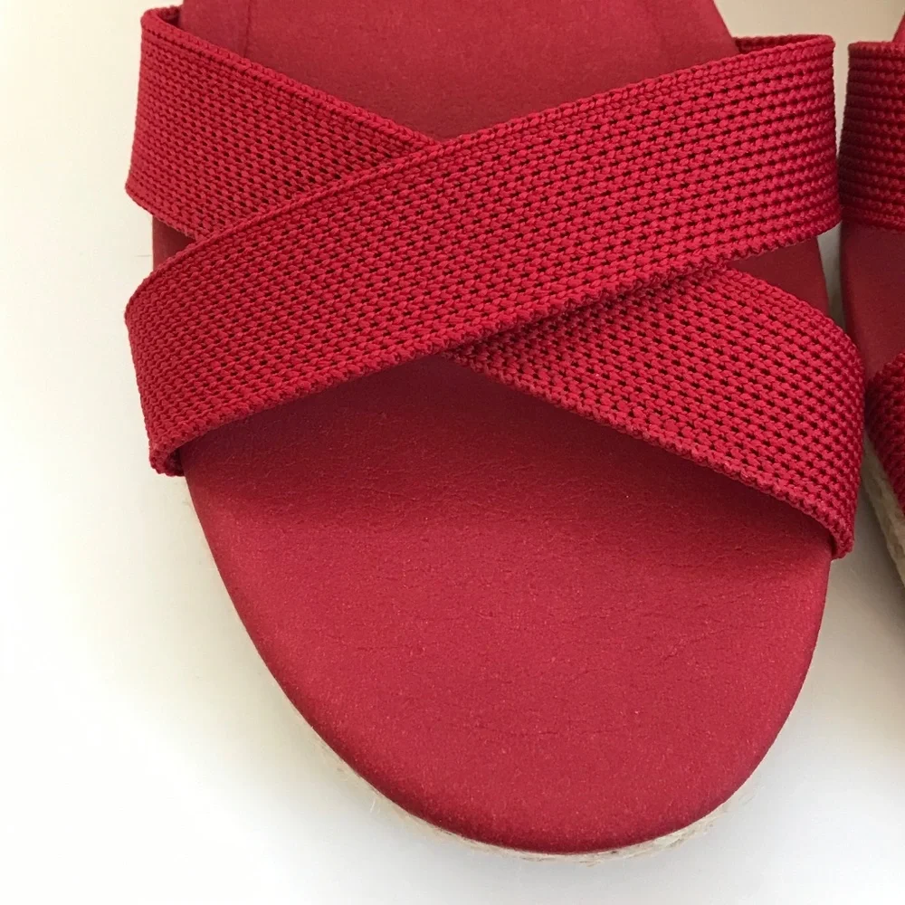 VIVAIA Wedge Sandals Espadrille Sally Sandals Red Women’s Size 9.5